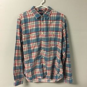 J Crew Men’s Flannel Large Slim Fit